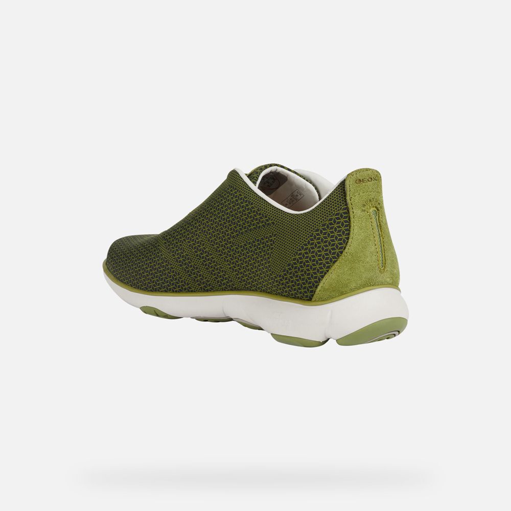 Tenis Geox Homem Verde Oliva - Nebula - ZQCHF2359